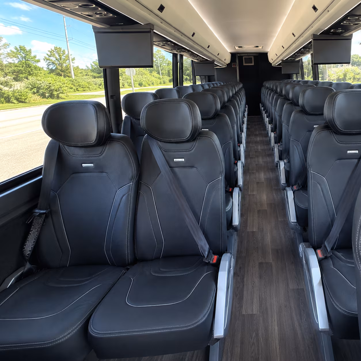 wilmington charter bus interior